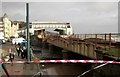 SX9676 : Railway crossing Dawlish Water by Derek Harper