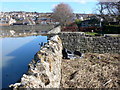 SY4691 : Flood Defences West Bay by Nigel Mykura