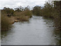 SK2328 : River Dove looking upstream from Dove Bridge at Marston by Alan Murray-Rust