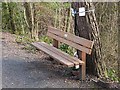 NZ1355 : Memorial bench on the Derwent Path by Oliver Dixon