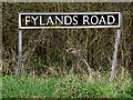 TM2695 : Fylands Road sign by Geographer