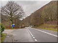 NN0726 : A85 Passing the Falls of Cruachan by David Dixon