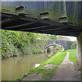 SK3827 : Two bridges over the Trent & Mersey Canal by David Lally