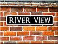 TM4191 : River View sign by Geographer