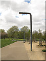 TQ3677 : Lamp posts in Fordham Park, Deptford by Stephen Craven