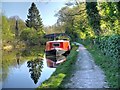 SD5810 : Narrowboat Millie Maize Moored at Arley Bridge by David Dixon