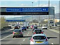 NS5265 : Glasgow-Style Sign Gantry on the M8 by David Dixon