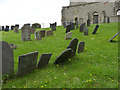 SK6933 : Group of 18th and early 19th century gravestones, St Mary's old church yard, Colston Bassett by Alan Murray-Rust