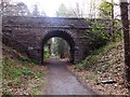 NO5298 : Road bridge to Aboyne cemetery (east face) by Stanley Howe