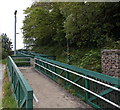 ST0789 : Ramp and CCTV camera, Pontypridd by Jaggery