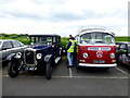 H5267 : Austin car and VW Camper Van by Kenneth  Allen