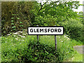 TL8446 : Glemsford Village name sign by Geographer