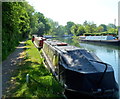 SO7509 : Moored narrowboats SE of Saul Junction by Jaggery