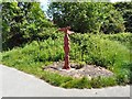 SJ9493 : Sustrans Milepost at Foxholes by Gerald England