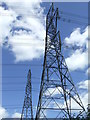 TM3657 : Power Lines And Pylons by Keith Evans