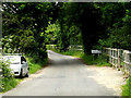 TL8346 : Entering Suffolk on Pentlow Road by Geographer