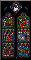 TQ6724 : Stained glass window, St Bartholomew's church, Burwash by Julian P Guffogg