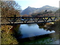 SH5860 : North side of the Afon y Bala railway bridge, Llanberis by Jaggery