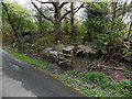 SN9804 : Wooden stile, Llwydcoed by Jaggery