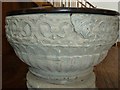 SP8113 : Aylesbury - St.Mary's - Norman font - Bowl by Rob Farrow