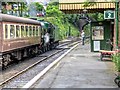 SU5832 : Platform 2, Alresford Station by David Dixon