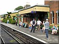 SU6232 : Mid-Hants Railway, Ropley Station Platform 2 by David Dixon