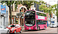 J3372 : Magenta bus, Belfast (July 2014) by Albert Bridge