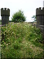 SD7215 : Footbridge across the Clitheroe line by Carroll Pierce