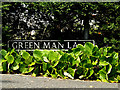 TM2997 : Green Man Lane sign by Geographer