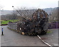 ST0598 : Public artwork near Riverside Park, Mountain Ash by Jaggery