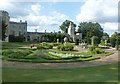 SP9912 : Ashridge House - Formal gardens around fish pond by Rob Farrow