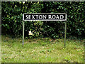 TM3192 : Sexton Road sign by Geographer