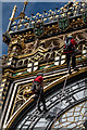 TQ3079 : Cleaning the Clock Face, "Big Ben", Elizabeth Tower, Palace of Westminster by Christine Matthews