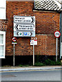 TM3389 : Roadsign on the A144 Lower Olland Street by Geographer