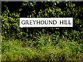 TM0232 : Greyhound Hill sign by Geographer