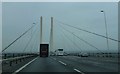 TQ5676 : Just in Kent on the Queen Elizabeth II Bridge, Dartford by Richard Humphrey