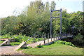 SJ5510 : Cable-Stayed Footbridge over the River Tern by Jeff Buck