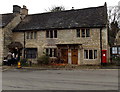 ST8477 : Cottages and postbox opposite the Butter Cross in Castle Combe by Jaggery