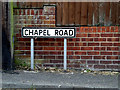 TM3863 : Chapel Road sign by Geographer