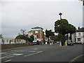 SO9322 : Road above railway below - Cheltenham, Gloucestershire by Martin Richard Phelan