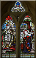 TF1294 : Stained glass window, St Peter's church, Normanby le Wold by J.Hannan-Briggs