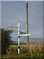 NT5565 : Rural East Lothian : ELCC Fingerpost At Hopes Road-end by Richard West