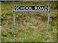 TM2786 : School Road sign by Geographer