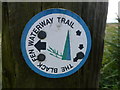 TL4189 : The Black Fen Waterway Trail marker, Folly Farm, Doddington by Richard Humphrey