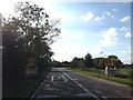 TL7957 : Entering Chedburgh on the A143 Bury Road by Geographer