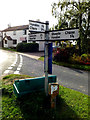 TL7247 : Roadsign on Hundon Road by Geographer