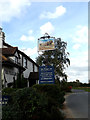 TL7247 : Plough Inn Public House sign by Geographer