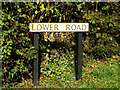 TL7348 : Lower Road sign by Geographer