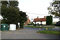 TL7348 : Entrance of Hundon Village Hall & Post Office by Geographer