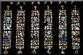 SO7745 : Detail, Great East Window, Great Malvern Priory by J.Hannan-Briggs